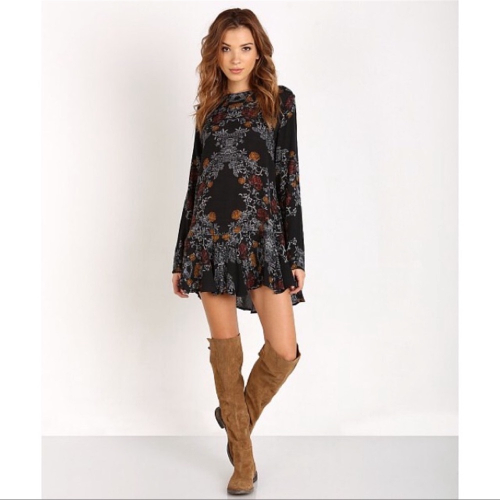 Free People | Black Mini Dress / Tunic - Picture 2 of 11